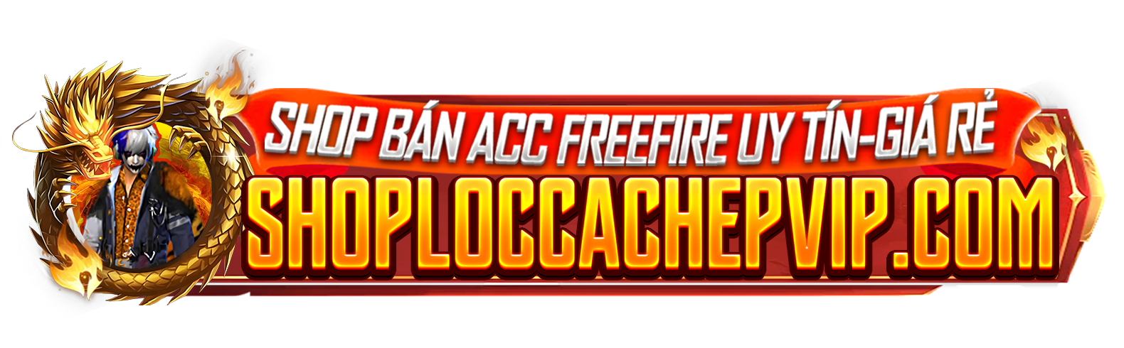 Logo Shop Acc FF Của Youtober Lộc Cá Chép TV - Shop Acc FF, Mua Nick FreeFire Uý Tín